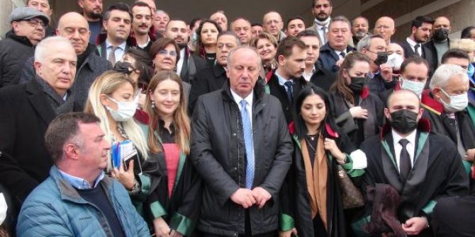 İnce, 'Cumhurbaşkanına hakaret' suçundan ifade verdi