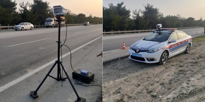 Yerli mobil hız tespit sistemi, Mersin'de kullanılmaya başlandı