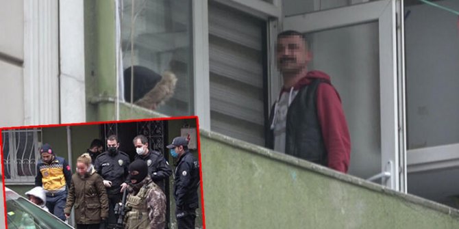 Sultangazi'de rehin aldığı eşiyle iki çocuğuna dehşeti yaşattı