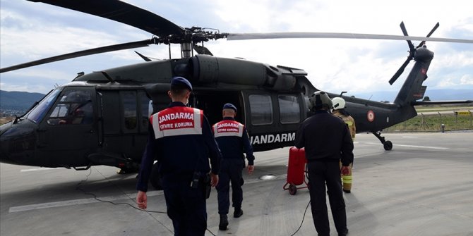 Aydın'da helikopter destekli 'kaçak avcılık' denetimi yapıldı