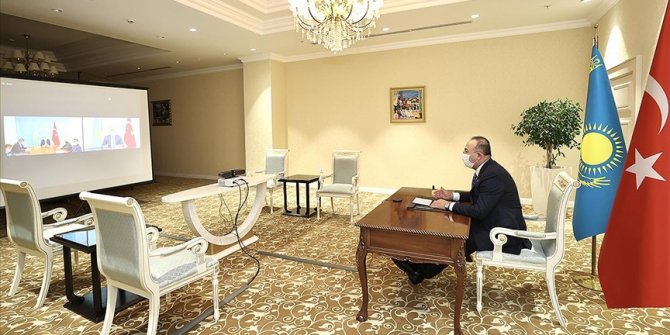 Dışişleri Bakanı Çavuşoğlu ve Kazak mevkidaşı Tileuberdi'den ortak bildiri