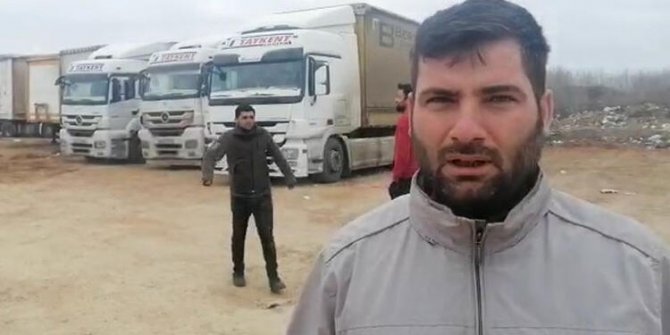 Ukrayna'da mahsur kalan TIR şoförleri dönmeyi bekliyor