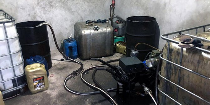 Adana'da 72 bin litre sahte akaryakıt ele geçirildi