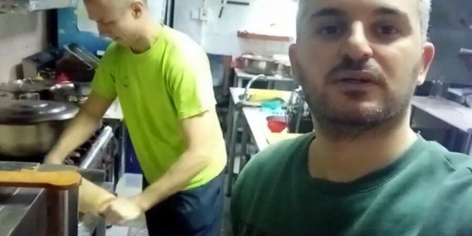 Ukrayna'da yaşayan Türk aşçı, sığınakta askerler için yemek yapıyor