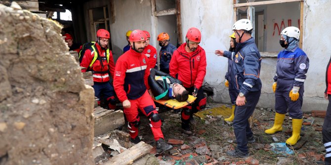 Çankırı’da deprem tatbikatı düzenlendi