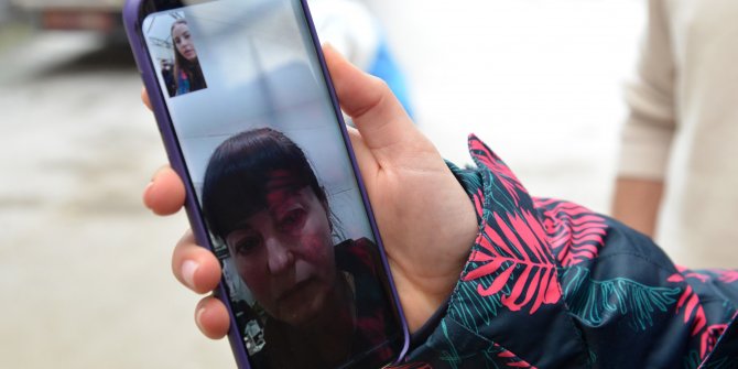 Tuvalete sığınan annesiyle konuşan Ukraynalı Yulia'nın gözyaşları