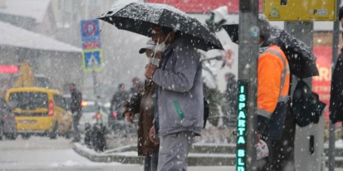 Isparta’da okullara 1 gün kar tatili