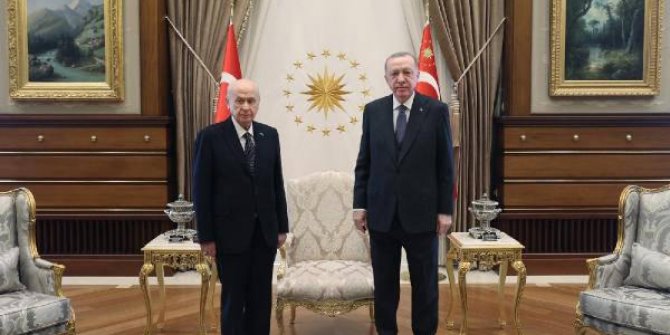 Erdoğan-Bahçeli görüşmesi başladı