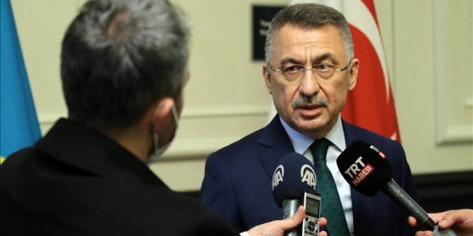 Cumhurbaşkanı Yardımcısı Oktay: Hazar koridorunun çok yoğun olarak faaliyete geçeceği bir hattı oluşturmak istiyoruz