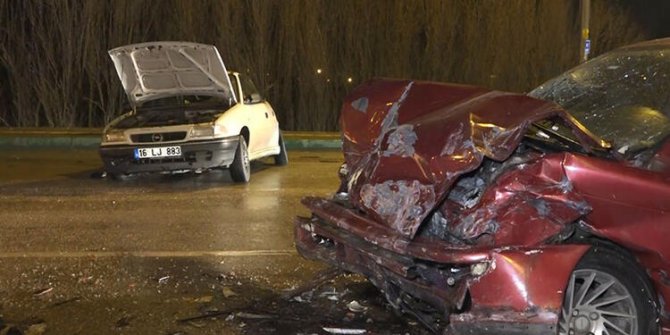 Bursa'da yağışlı hava kazaya yol açtı 1 ölü, 6 yaralı