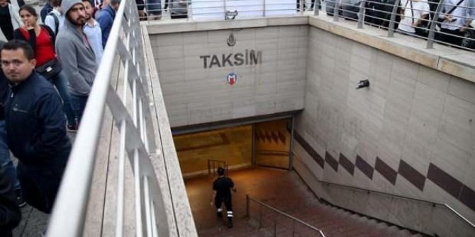 Taksim metro istasyonu saat 13.00'ten itibaren kapatılacak