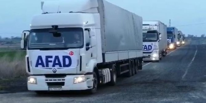 AFAD: 23 yardım TIR'ı Ukrayna'ya ulaştı, 1 TIR yolda