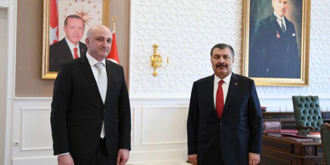 Bakan Koca, Gürcistanlı mevkidaşı ile görüştü
