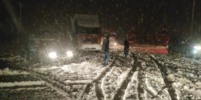 Konya- Antalya kara yolunda araç geçişleri kısıtlandı