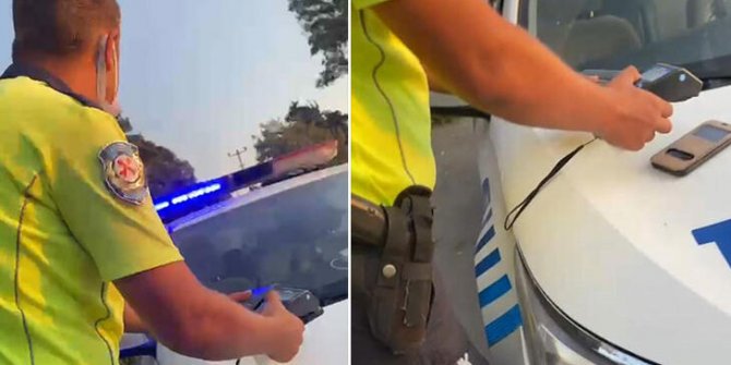 Eldiven ve siperlik takmayan trafik polislerinin kestiği ceza iptal edildi