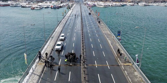 Unkapanı Köprüsü kapatıldı