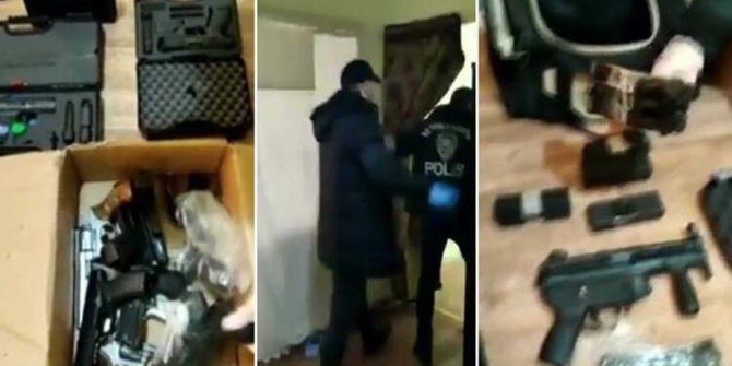 Beyoğlu’nda suikast silahları ele geçirildi