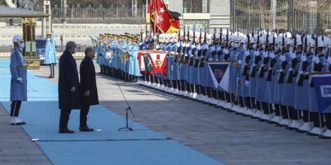 Cumhurbaşkanı Erdoğan, Almanya Şansölyesi Scholz'u kabul etti