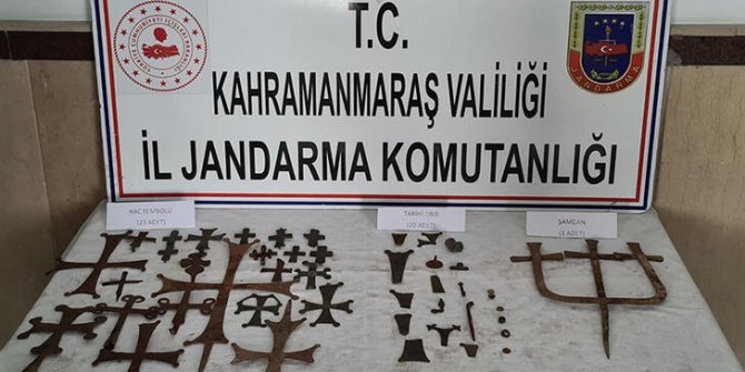 Kahramanmaraş'ta 44 parça tarihi eser ele geçirildi