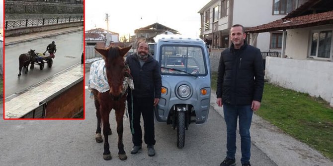 İş insanı triportör hediye etti, 'Gül' emekliye ayrıldı