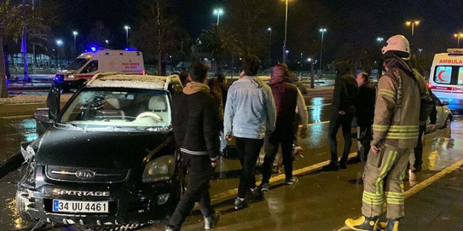 Alkollü sürücüye "Hamileyim" diye bağıran eşinin önünde saldırı