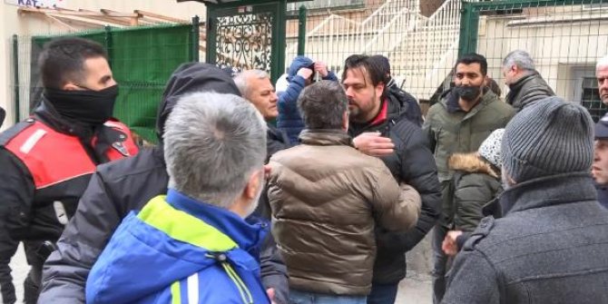 Doğal gazı kesilen sitede gerginlik; polis müdahale etti