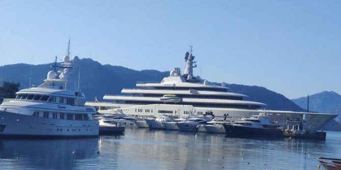 Abramoviç'in yatı 'Eclipse' Marmaris'te