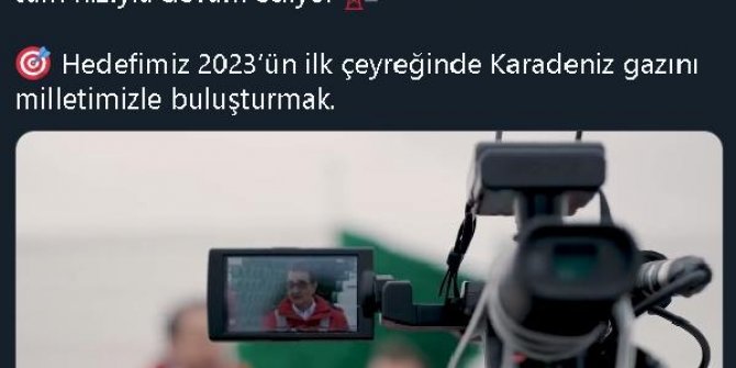 Bakan Dönmez: Karadeniz gazında hedefimiz 2023'ün ilk çeyreği