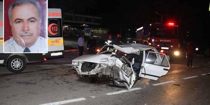 TIR'a çarpan otomobilin sürücüsü öldü