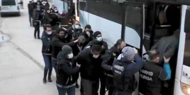 Bursa merkezli 7 ildeki narkotik operasyonunda 63 tutuklama