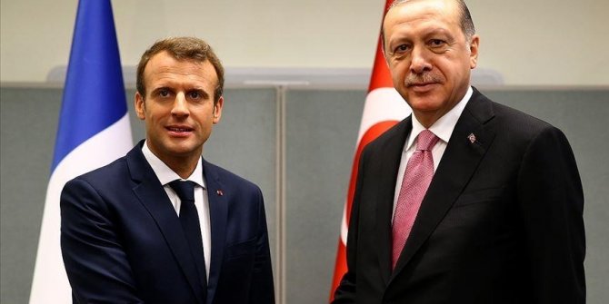 Cumhurbaşkanı Erdoğan, Fransa Cumhurbaşkanı Macron ile bir araya geldi