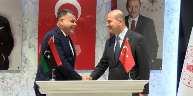Bakan Soylu, Libyalı mevkidaşıyla bir araya geldi