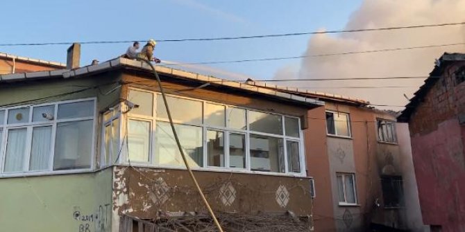 Maltepe'de korkutan yangın; mahalleli sokağa döküldü