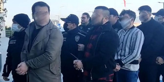 Ev hapsi verilen suç örgütü üyesi 10 şüpheliden 9'una itiraz üzerine tutuklama