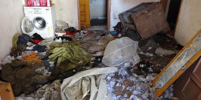 Çöp evde bulunan 3 çocuk korumaya alındı