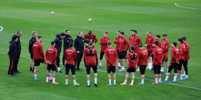 A Milli Futbol Takımı, İtalya maçı hazırlıklarını tamamladı