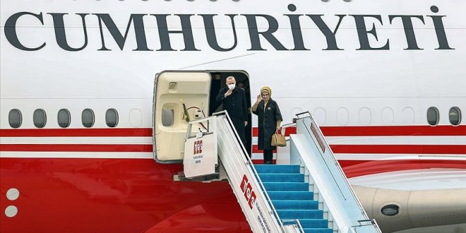 Cumhurbaşkanı Erdoğan, Özbekistan'a gitti