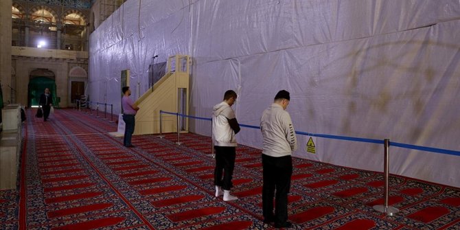 Restorasyonu süren Selimiye'de 300 kişi bir arada teravih namazı kılabilecek