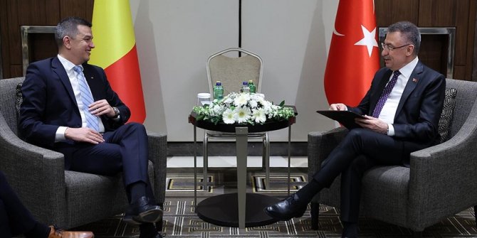 Cumhurbaşkanı Yardımcısı Oktay, Romanya Başbakan Yardımcısı Grindeanu ile görüştü