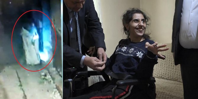 Akülü tekerlekli sandalyesi çalınan Burcu'ya yenisi alındı
