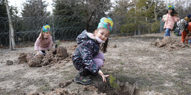 Pursaklar’da fidanlar toprakla buluştu