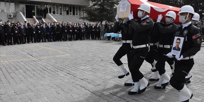 Muğla'da şehit olan polis memuru Aydın'da son yolculuğuna uğurlandı