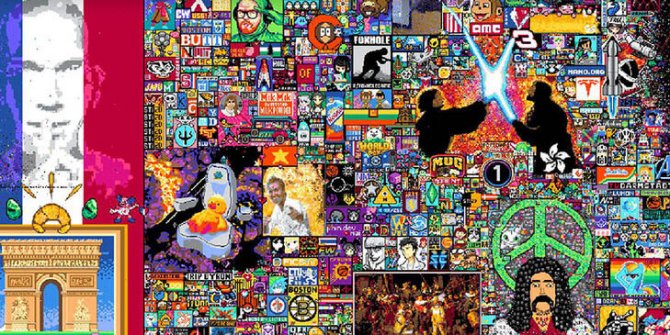 Sosyal medya platformu Reddit’te milyonların katılımıyla ‘piksel sanatı’
