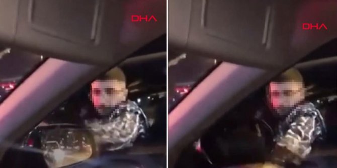 Maltepe'de içinde çocuk bulunan otomobilin aynasını kıran sürücü gözaltına alındı