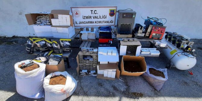 İzmir'de 'kaçak sigara' operasyonu: 2 gözaltı