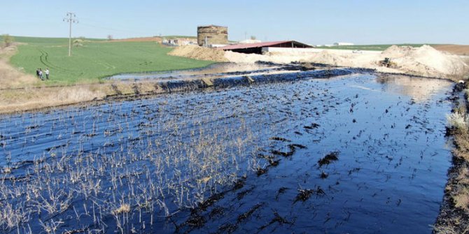 Edirne'de zift dolu havuzun patladığı şantiyenin faaliyetleri durduruldu