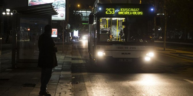 Ankara'da 24 saat ulaşım uygulaması tekrar başladı