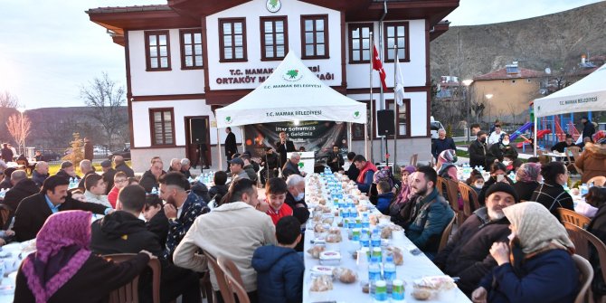 Ortaköy Mahalle Konağı’nda iftar sofraları kuruldu