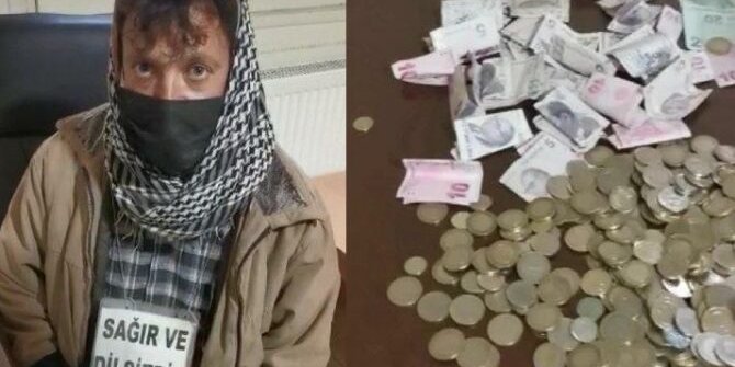 'Sağır ve dilsiz' dilenci zabıtaya bülbül kesildi
