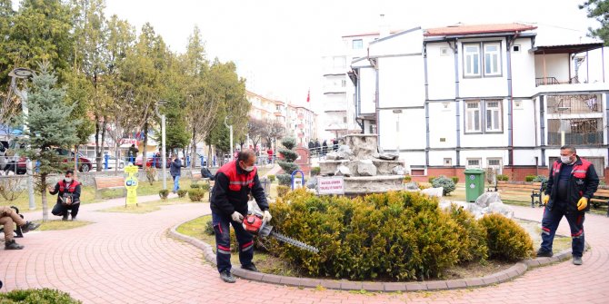 Kahramankazan'ın parklarında bakım-onarım çalışması başlatıldı